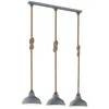 Image de Lindby Suspension Chaby à intensité variable (Antique, Classic) en Gris Métal e. a. pour Salon & Salle manger (à 3 lampes E27) Luminaire Lampe Plafond Plafonnier
