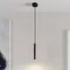 Image de Arcchio Suspension LED Franka, à 1 lampe, Ø 4 cm, noir