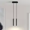 Image de Arcchio suspension LED Franka, à 2 lampes, noir, aluminium