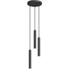 Image de Arcchio LED Suspension Franka (Moderne) en Noir Aluminium e. a. pour Salon & Salle à manger (à 3 lampes,), lampe plafonnier suspension