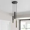 Image de Suspension LED Arcchio Franka, à 3 lampes, Ø 24 cm, noir