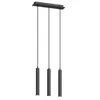 Image de Arcchio LED Suspension Franka (Moderne) en Noir Aluminium e. a. pour Salon & Salle à manger (à 3 lampes,), lampe plafonnier suspension