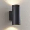 Image de Lucande applique d'extérieur Thomke, à 2 lampes, anthracite, aluminium