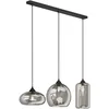 Image de Lindby Suspension Marla à intensité variable (Moderne) en Gris Métal e. a. pour Salon & Salle manger (à 3 lampes, E27) Luminaire Lampe Plafond Plafonnier Suspendue