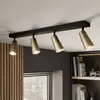 Image de Lucande plafonnier Angelina, 4 lampes, laiton/or