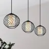 Image de Suspension Lindby Cedrice, à 3 lampes, noir, métal, E27
