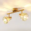 Image de Lindby Kosta Plafonnier à 2 lampes, laiton