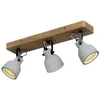 Image de Lindby Spot en béton Mitis à intensité variable (Modern, Industriel) Marron e. a. pour Salon & Salle manger (à 3 lampes GU10) Lampe encastrable plafonnier applique