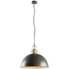 Image de Lindby Suspension Holgar à intensité variable (Modern, Industriel) en Vert Métal e. a. pour Salon & Salle manger (1 lampe,à E27) Luminaire Lampe Plafond Plafonnier