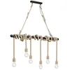 Image de Lindby Suspension Hajo à intensité variable (Antique, Classic) en Marron Métal e. a. pour Salon & Salle manger (à 6 lampes E27) Luminaire Lampe Plafond Plafonnier