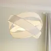 Image de Suspension Lindby Simaria, blanc, textile, Ø 60 cm, E27