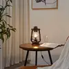 Image de Lindby lampe à poser Raisa, couleur rouille, métal, lanterne, E14