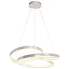 Image de Lucande LED Suspension Gunbritt à intensité variable (Moderne) en Gris Aluminium e. a. pour Salon & Salle manger (1 lampe,à), lampe plafonnier suspension