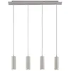 Image de Lindby Suspension Joffrey à intensité variable (Moderne) en Blanc Métal e. a. pour Salon & Salle manger (à 4 lampes, GU10) Luminaire Lampe Plafond Plafonnier