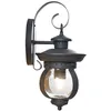 Image de Lindby Applique Exterieur Farley à intensité variable (Antique, Classic) en Noir Métal (1 lampe,à E27) Murale Luminaire Lampe Jardin Eclairage