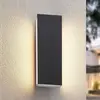 Image de Lucande Aegisa applique d'extérieur LED, angulaire