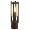 Image de Lucande Luminaire extérieur Brienne à intensité variable (Moderne) en Noir Aluminium (1 lampe,à E27), Borne lumineuse borne luminaire pour socle