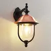 Image de Applique d'extérieur Lindby Clint, cuivre, down, IP44