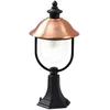 Image de Lindby Luminaire extérieur Clint à intensité variable (Antique, Classic) en Cuivre Aluminium (1 lampe,à E27) Borne lumineuse borne luminaire pour socle