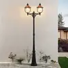 Image de Lindby, luminaire d'extérieur Clint, 225 cm, à 2 lampes, résistant à l'eau de