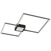 Image de Lindby LED Plafonnier Duetto à intensité variable (Moderne) en Noir Aluminium e. a. pour Salon & Salle manger (1 lampe,à), Eclairage Lampe Luminaire Plafond Eclerage