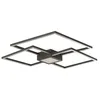 Image de Lindby LED Plafonnier Duetto à intensité variable (Moderne) en Noir Aluminium e. a. pour Salon & Salle manger (1 lampe,à), Eclairage Lampe Luminaire Plafond Eclerage