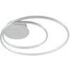 Image de Lindby LED Plafonnier Nerwin à intensité variable (Moderne) en Gris Aluminium e. a. pour Salon & Salle manger (1 lampe,à), Eclairage Lampe Luminaire Plafond Eclerage