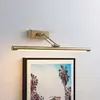 Image de Lucande, applique pour tableau LED Dimitrij, laiton, métal, 54 cm