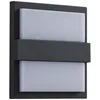 Image de Lucande LED Applique Exterieur Gylfi (Moderne) en Noir Aluminium (à 48 lampes,), Murale Luminaire Lampe Jardin Eclairage d’exterieur