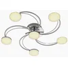 Image de Lindby LED Plafonnier Rouven (Moderne) en Argent Métal e. a. pour Salon & Salle à manger (à 6 lampes,), Eclairage Lampe Luminaire Plafond Eclerage Interieur