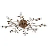 Image de Lindby LED Plafonnier Bentas (Florentin) en Bronze Métal e. a. pour Salon & Salle à manger (à 12 lampes,), Eclairage Lampe Luminaire Plafond Eclerage