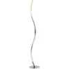 Image de Lindby LED Lampadaire Criostal à intensité variable (Moderne) en Gris Aluminium e. a. pour Salon & Salle manger (1 lampe,à), Sur Pied Lampe a de Sol