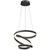 Image de Lindby LED Suspension Olada (Moderne) en Noir Aluminium e. a. pour Salon & Salle à manger (1 lampe,à), lampe plafonnier suspension