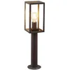 Image de Lindby Luminaire extérieur Filimon à intensité variable (Moderne) en Noir Aluminium (1 lampe,à E27), Borne lumineuse borne luminaire pour socle