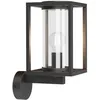 Image de Lucande Applique Exterieur Ferda à intensité variable (Moderne) en Noir Aluminium (1 lampe,à E27), Murale Luminaire Lampe Jardin Eclairage