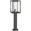 Image de Lucande Luminaire extérieur Ferda à intensité variable (Moderne) en Noir Aluminium (1 lampe,à E27), Borne lumineuse borne luminaire pour socle
