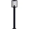 Image de Lucande Luminaire extérieur Ferda à intensité variable (Moderne) en Noir Aluminium (1 lampe,à E27), Borne lumineuse borne luminaire pour socle