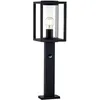 Image de Lucande Luminaire extérieur Ferda (Moderne) en Noir Aluminium (1 lampe,à E27), Borne lumineuse luminaire pour socle
