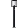 Image de Lucande Luminaire extérieur Ferda (Moderne) en Noir Aluminium (1 lampe,à E27), Borne lumineuse luminaire pour socle
