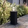 Image de Lucande, luminaire pour socle Keke, hauteur 30 cm, anthracite, aluminium