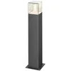 Image de Lucande Luminaire extérieur Keke à intensité variable (Moderne) en Noir Aluminium (1 lampe,à E27), Borne lumineuse borne luminaire pour socle