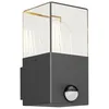 Image de Lucande Applique extérieure Keke à intensité variable (Moderne) en Noir Aluminium (1 lampe,à E27), pour mur extérieur/façade de maison terrasse und balcon