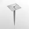 Image de Piquet de terre Lucande Cadis, couleur argent, métal, hauteur 38 cm