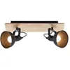 Image de Lindby Spot Aylis à intensité variable (Modern, Industriel) en Marron Métal e. a. pour Salon & Salle manger (à 2 lampes E14) Lampe encastrable plafonnier applique