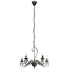 Image de Lindby Lustre Shervan à intensité variable (Antique, Classic) en Marron Métal e. a. pour Salon & Salle manger (à 5 lampes E14) Suspension suspension lustre lampe plafonnier