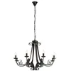 Image de Lindby Lustre Scaleria à intensité variable (Antique, Classic) en Marron Métal e. a. pour Salon & Salle manger (à 8 lampes E14) Suspension suspension lustre lampe plafonnier