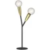 Image de Lucande Lampe à poser Carlea (Moderne) en Noir Métal e. a. pour Salon & Salle manger (à 2 lampes, E27)