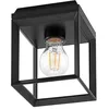 Image de Arcchio Plafonnier Cayla à intensité variable (Antique, Classic) en Noir Métal e. a. pour Couloir (1 lampe,à E27) Luminaire Lampe Plafond Eclerage Eclairage Interieur