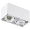 Image de Arcchio Plafonnier Kubika à intensité variable (Moderne) en Blanc Aluminium e. a. pour Couloir (à 2 lampes, GU10) Luminaire Lampe Plafond Eclerage Eclairage Interieur