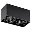 Image de Arcchio Plafonnier Kubika à intensité variable (Moderne) en Noir Aluminium e. a. pour Couloir (à 2 lampes, GU10) Luminaire Lampe Plafond Eclerage Eclairage Interieur